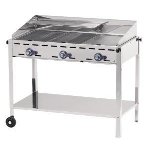 Hendi Grill gazowy Green Fire 3-palnikowy | Hendi