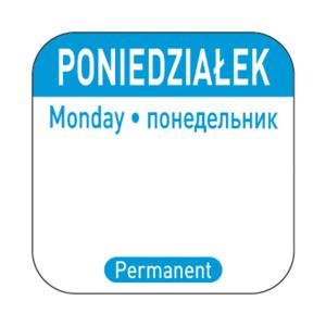 Hendi Naklejki Food Safety Poniedziałek – wielorazowe | Hendi