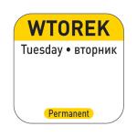 Hendi Naklejka Food Safety Wtorek – wielorazowe | Hendi