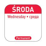 Hendi Naklejki Food Safety Środa – wielorazowe | Hendi