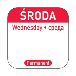 Hendi Naklejki Food Safety Środa – wielorazowe | Hendi
