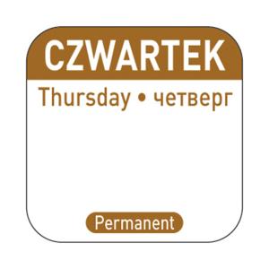 Hendi Naklejki Food Safety Czwartek – wielorazowe | Hendi