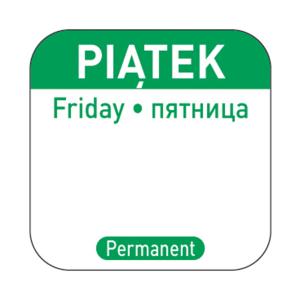 Hendi Naklejki Food Safety Piątek – wielorazowe | Hendi