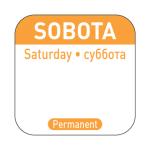 Hendi Naklejki Food Safety Sobota – wielorazowe | Hendi