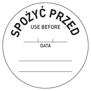 Hendi Naklejka Food Safety – "Spożyć przed" | Hendi