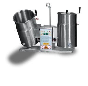 Zestaw dwóch kotłów warzelnych, przechylnych, elektrycznych (pojemność 2x30l) | Lozamet