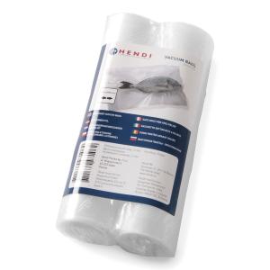 Hendi Worki moletowane do pakowarek listwowych zestaw 2 rolek 280x6000 mm | Hendi