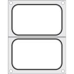 Hendi Matryca do zgrzewarki 976722 na dwie tacki 178x113 mm | Hendi