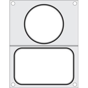 Hendi Matryca do zgrzewarki 976722 na tackę bez podziału 178x113 mm + pojemnik ø115 mm | Hendi