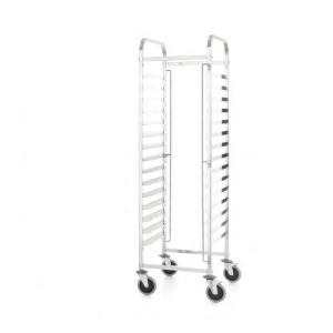 Wózek do transportu blach , HENDI, Kitchen Line, 15 prowadnic na tace 600x400, srebrny, 470x620x(H)1735mm | Hendi