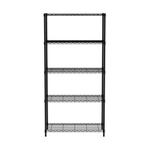 Hendi Regał magazynowy chromowany 5-półkowy 910x455x1830 mm czarny | Hendi