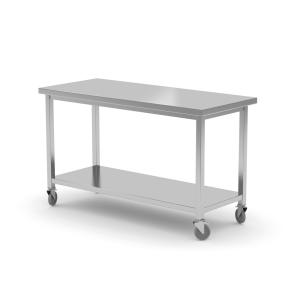 Hendi Stół jezdny z półką - skręcany 1200x600x(H)850 | Hendi