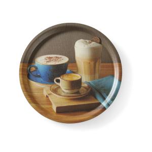 Hendi Taca do serwowania antypoślizgowa z nadrukiem ø380x15 mm | Hendi