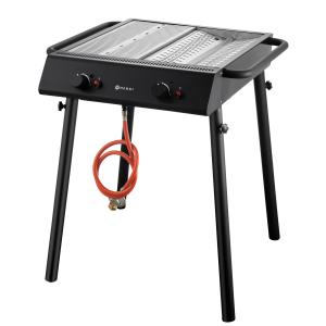 Hendi Grill gazowy Xantos Black 9,5 kW 2-palnikowy | Hendi