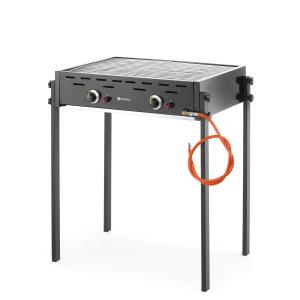 Hendi Grill gazowy Roast-Master Pro Black 11,6 kW 2-palnikowy | Hendi