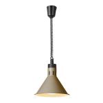 Hendi Lampa do podgrzewania potraw wisząca stożkowa beżowa ⌀275 mm | Hendi
