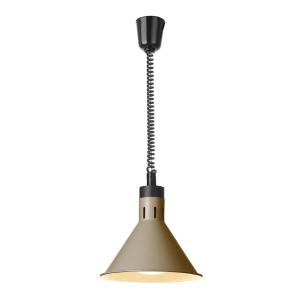 Hendi Lampa do podgrzewania potraw wisząca stożkowa beżowa ⌀275 mm | Hendi