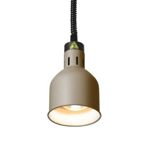 Hendi Lampa do podgrzewania potraw wisząca cylindryczna beżowa ⌀175 mm | Hendi