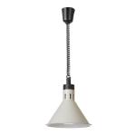 Hendi Lampa do podgrzewania potraw wisząca stożkowa biała ⌀275 mm | Hendi
