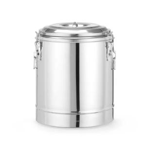 Termos do transportu żywności, HENDI, Kitchen Line, 23L, srebrny, ⌀350x(H)440mm | Hendi