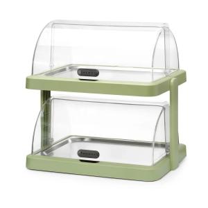 Hendi Podwójna witrynka chłodząca roll-top Duo UNIQ designed by Robert Bronwasser zielona | Hendi