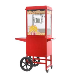 Hendi Urządzenie do popcornu z wózkiem czerwony 1155 W | Hendi