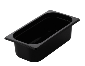 Pojemnik gastronomiczny GN z czarnego poliwęglanu GNPC - 1/2-100 | Red Fox