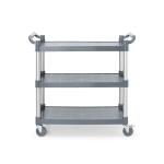 AmerBox Wózek kelnerski 3-półkowy z polipropylenu 1010x500x960 mm | Amerbox