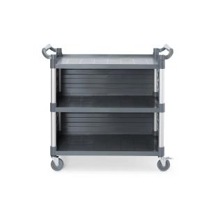 AmerBox Wózek kelnerski 3-półkowy z polipropylenu z bocznymi panelami 1010x500x960 mm | Amerbox