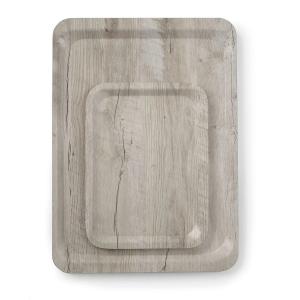 AmerBox Taca do serwowania z laminatem z melaminy jasne drewno 240x340 mm | Amerbox