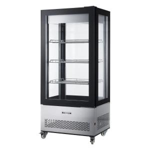 Arktic/Hendi Witryna chłodnicza ekspozycyjna 550 l z oświetleniem LED czarna | Arktic