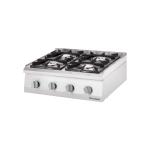 Stalgast Kuchnia nastawna gazowa 4-palnikowa 20,5 kW - propan-butan | Stalgast