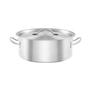 Gredil Garnek niski z pokrywką stalowy ⌀280 mm 5,5 l | Gredil