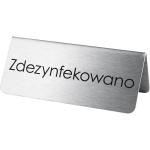 Stalgast Tabliczka informacyjna "Zdezynfekowano" | Stalgast
