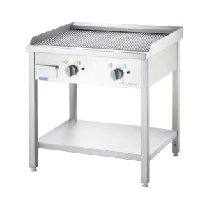 Stalgast Płyta grillowa elektryczna wolnostojąca ryflowana 8,1 kW | Stalgast