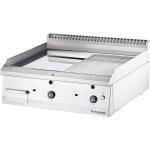 Stalgast Płyta grillowa chromowana gazowa gładka/ryflowana 13 kW G20 | Stalgast