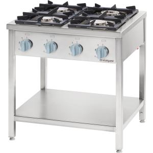 Stalgast Kuchnia gazowa 4-palnikowa skręcana 20.5 kW - gaz ziemny | Stalgast