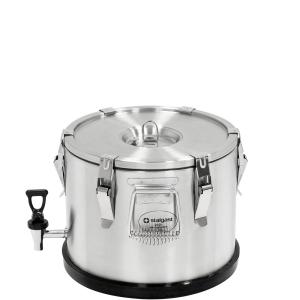 Termos stalowy z kranem, V 15 l | Stalgast