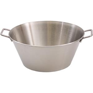 Wanna, miska stalowa z uchwytami, Ø 450 mm, V 21 l | Stalgast