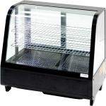 Witryna ekspozycyjna 100 l czarna oświetlenie LED | Stalgast