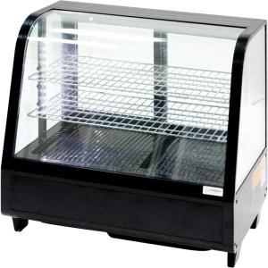 Witryna ekspozycyjna 100 l czarna oświetlenie LED | Stalgast