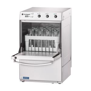 Zmywarko wyparzarka, do szkła, dozownik płynu myjącego, pompa zrzutowa, P 2.77 kW, U 230 V | Stalgast