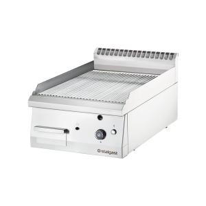 Płyta grillowa nastawna, chromowana, ryflowana, gazowa, 400x700, 6.5 kW, G30/37 mbar | Stalgast