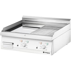 Płyta grillowa elektryczna, chromowana, gładko-ryflowana, P 8.1 kW, U 400 V | Stalgast
