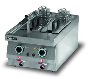 Frytkownica elektryczna dwuzbiornikowa – kosze wąskie | Lozamet