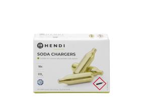 Naboje do wody sodowej CO₂, BarUp, złoty, 10 szt | Hendi