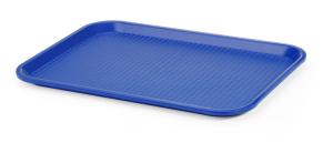 Taca z polipropylenu Fast Food średnia, AmerBox, niebieski, 305x415x(H)20mm | Hendi