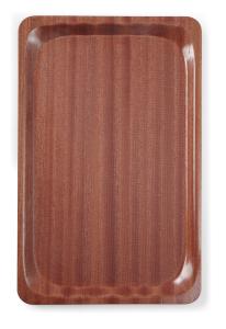 Taca do serwowania, prostokątna, antypoślizgowa, laminowana, AmerBox, GN 1/1, mahoniowy, 325x530mm | Hendi