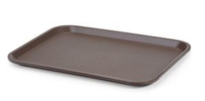 Taca z polipropylenu Fast Food średnia, AmerBox, brązowy, 305x415x(H)20mm | Hendi