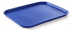 Taca z polipropylenu Fast Food duża, AmerBox, niebieski, 350x450x(H)20mm | Hendi
